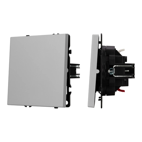 Механизм выключателя одноклавишный проходной SWT-NOBE-MKP1-SFPL-IS (230V, 10A) (Arlight, Никель)