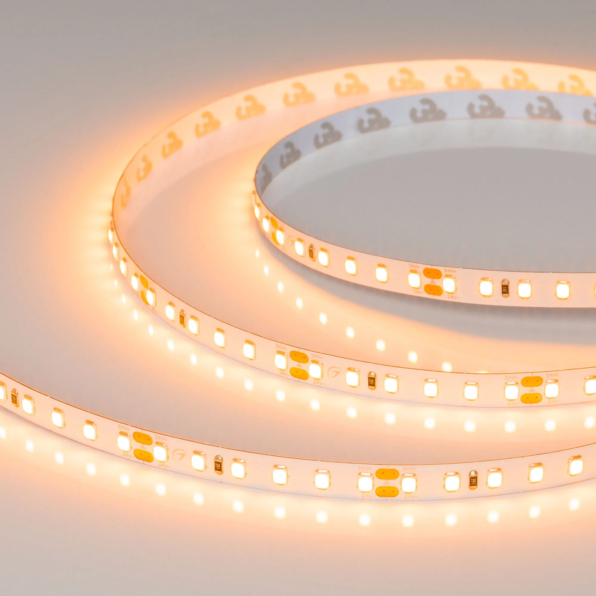 Лента UL-A120-8mm 24V Warm1900 (9.6 W/m, IP20, 5m) (Arlight, Открытый) - изображение товара