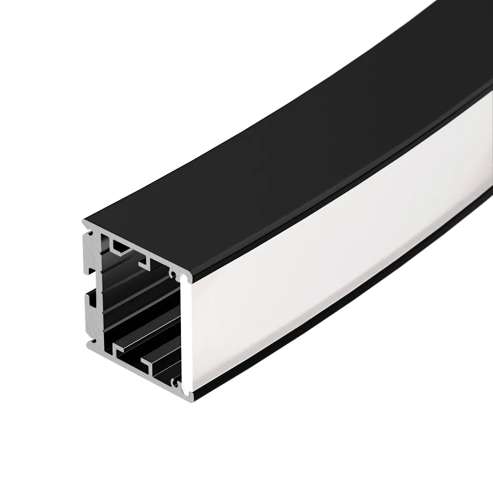 Профиль SL-ARC-3535-D320-W90 BLACK (260мм, дуга 1 из 4) (Arlight, Алюминий) - изображение товара