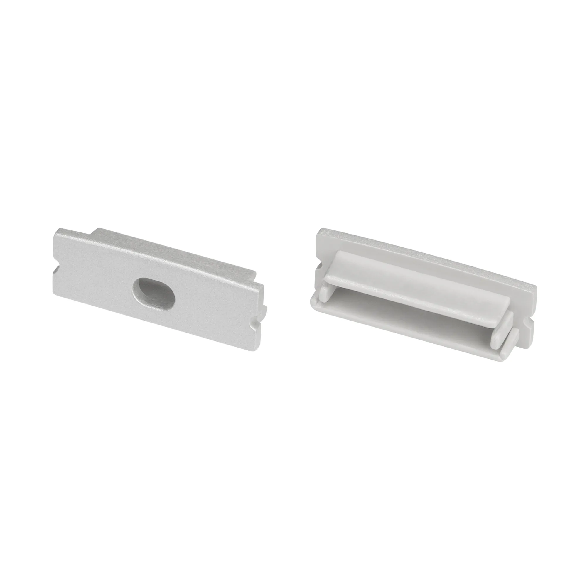 Заглушка LINE-3010 SILVER с отверстием (Arlight, Пластик)