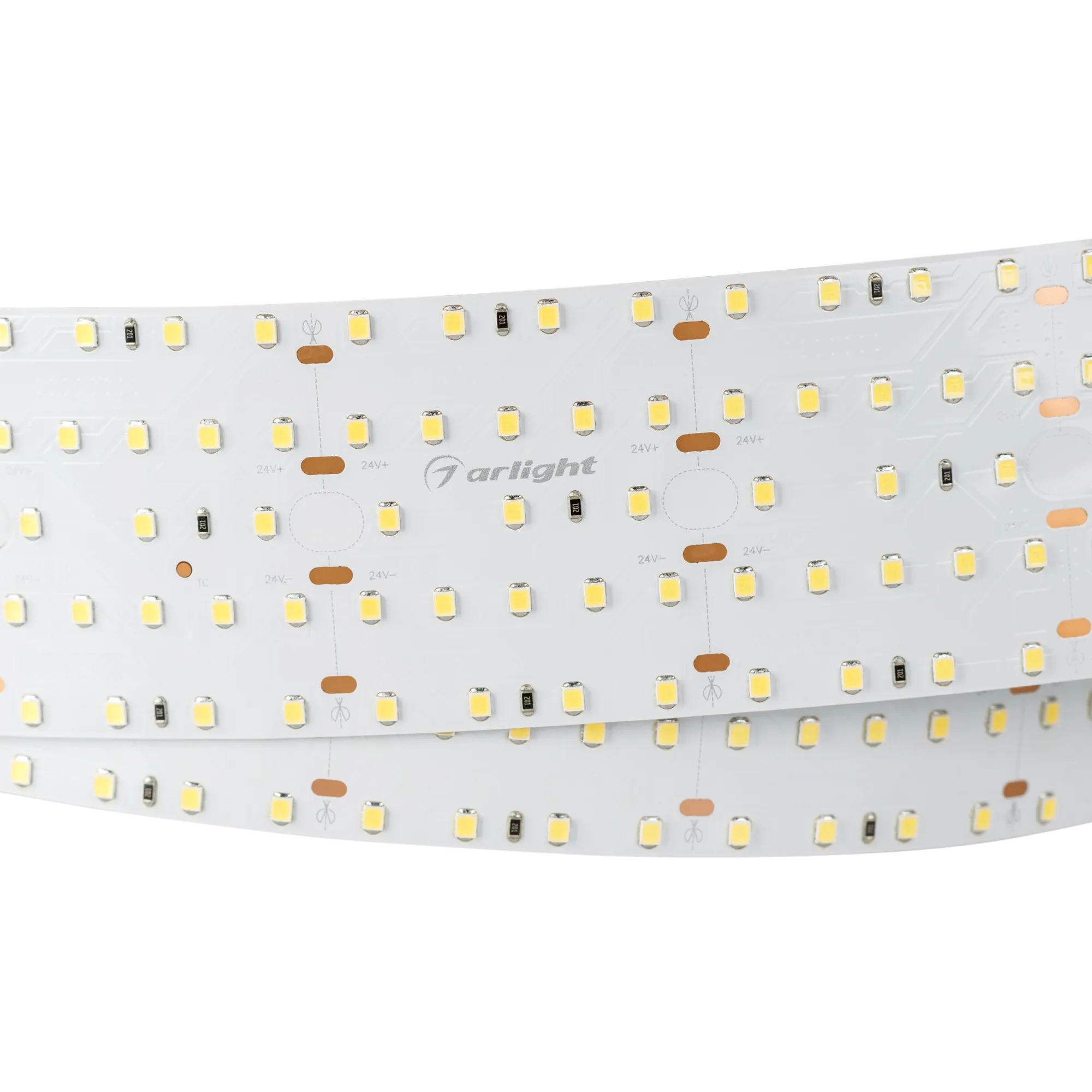 Лента светодиодная S2-2500 24V White 5500K 59mm (2835, 420 LED/m, LUX) (Arlight, 30 Вт/м, IP20) - изображение товара