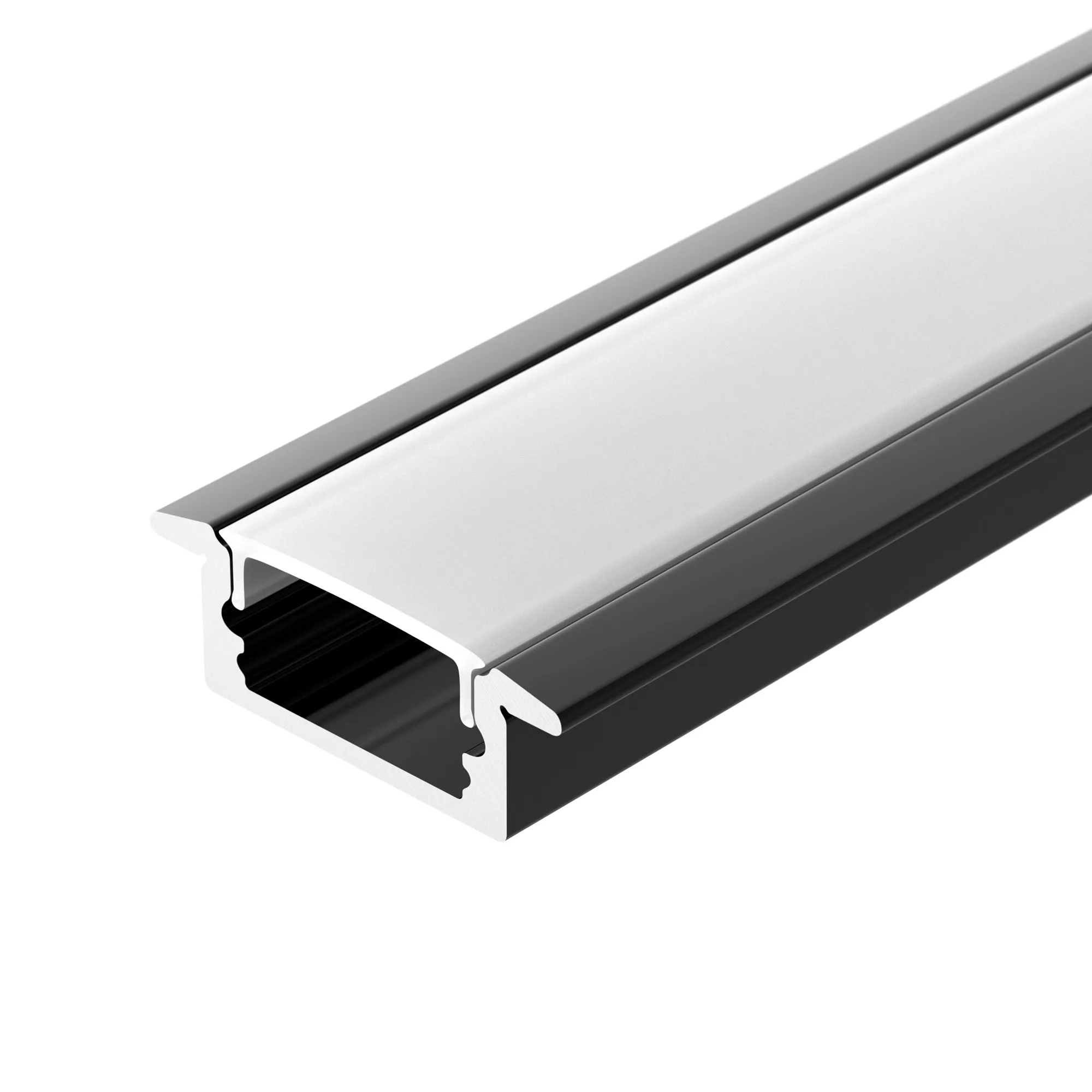 Профиль LINE-2308-F-2000 ANOD BLACK (Arlight, Алюминий) - изображение товара