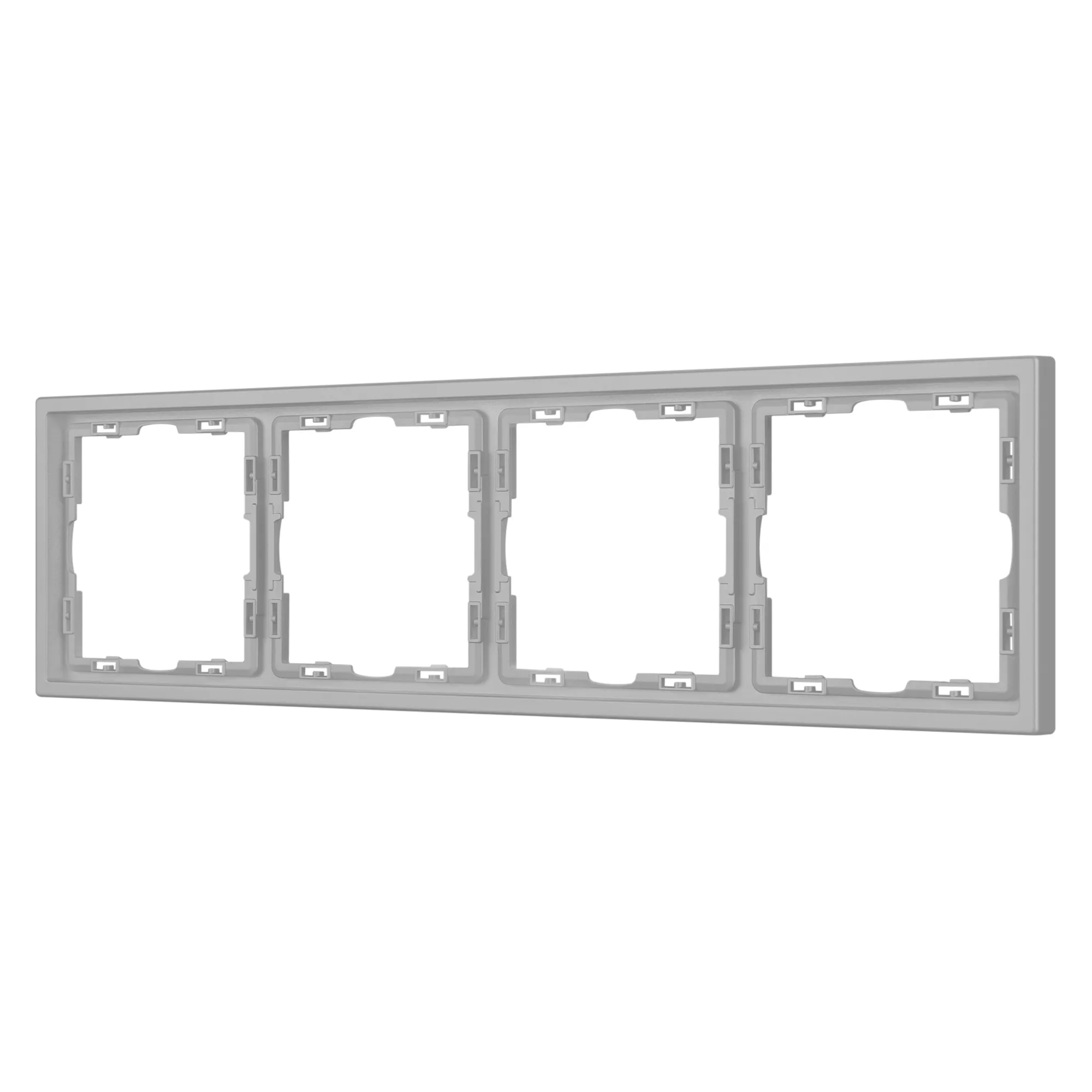 Рамка пластиковая FRM-NOBE-SFPL-4-IS (Arlight, Никель) - изображение товара