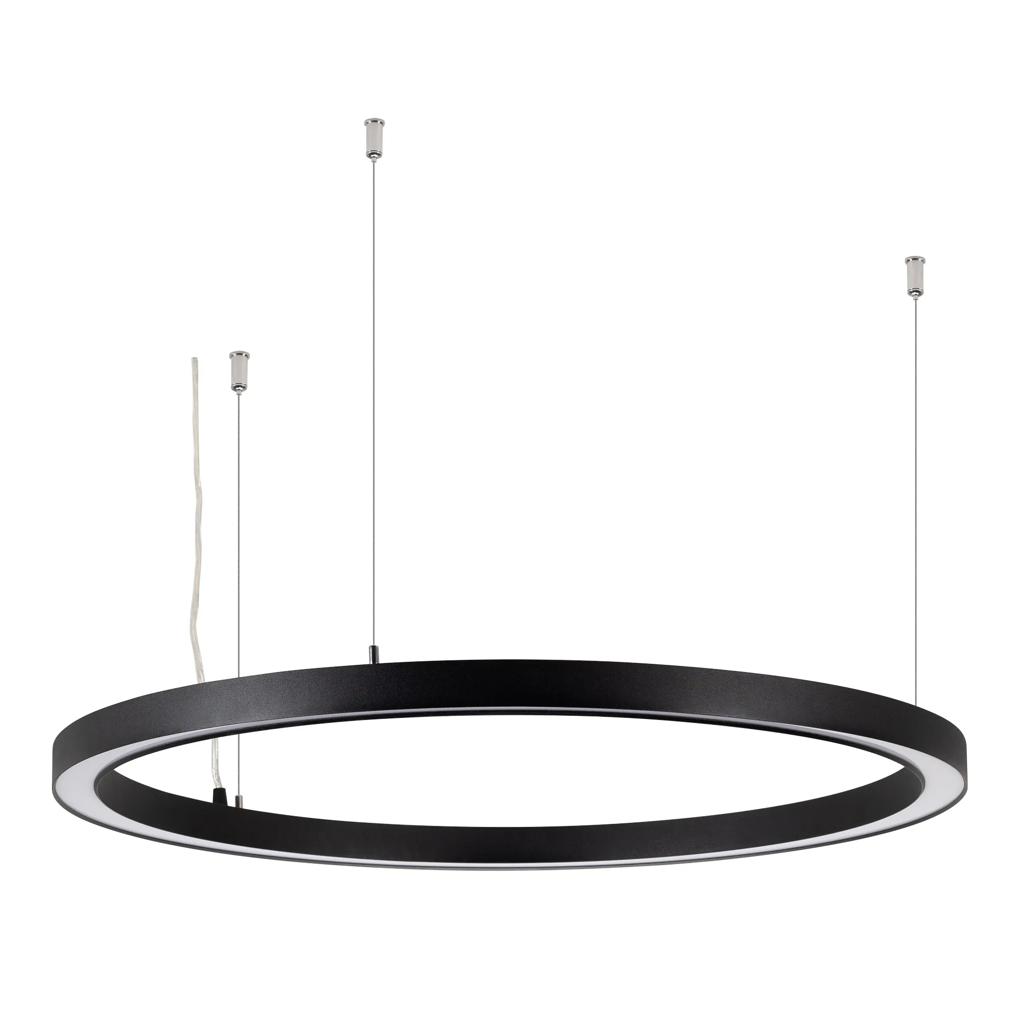 Светильник SP-CIRCLE-HANG-O3535-D1000-60W Warm3000 (RAL9005, 120 deg, 230V) IP40 LED (Arlight, Алюминий) - изображение товара