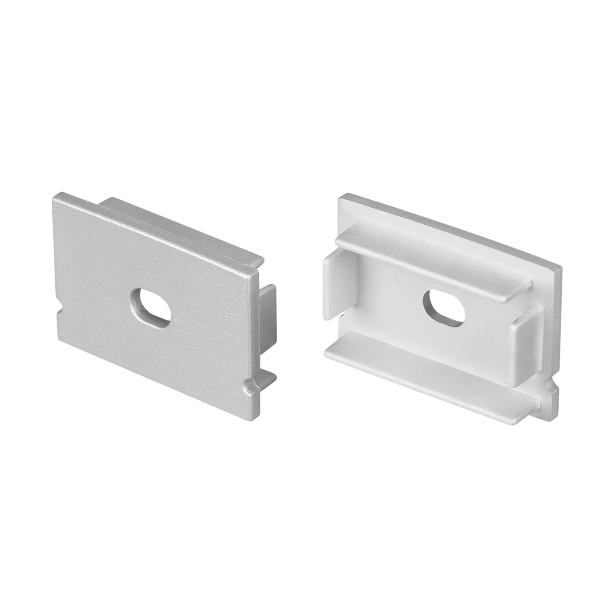 Заглушка LINE-3020 SILVER с отверстием (Arlight, Пластик)